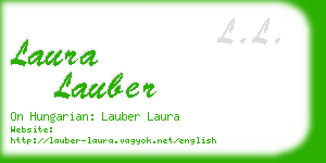 laura lauber business card